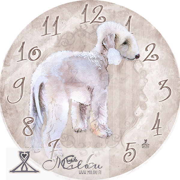 kello bedlingtoninterrieri seisoo